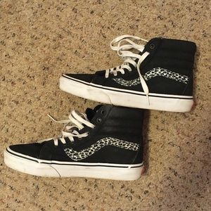 leopard print stripe vans